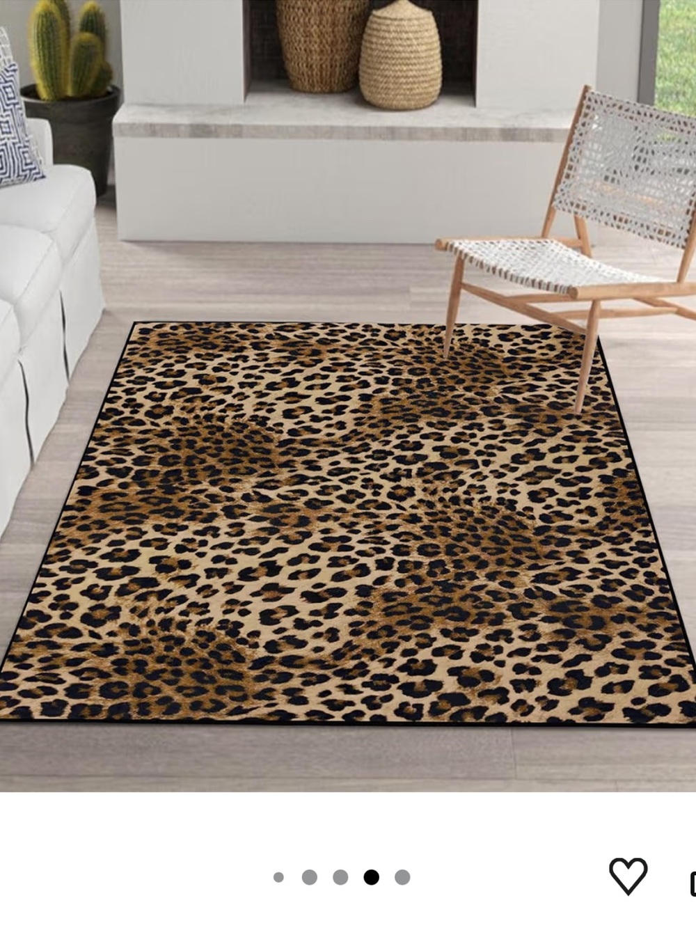 4x6 Cheetah Print Rug
